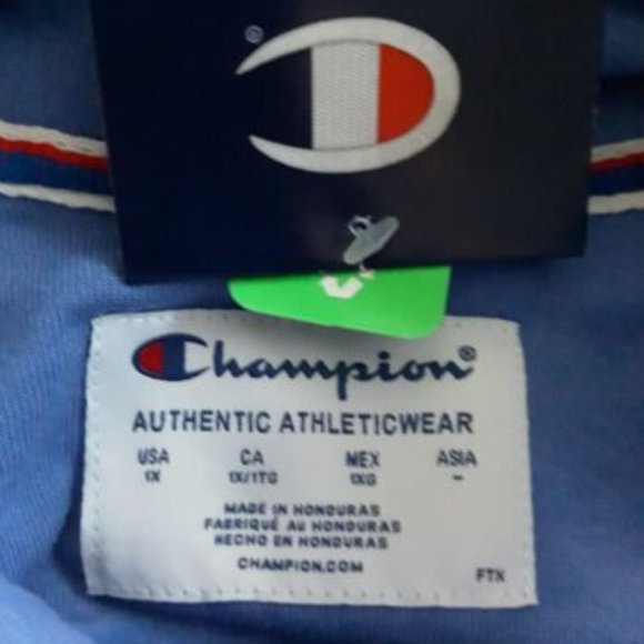 Champion Women's Graphic Fleece Hoodie Size 1X  Plus Power blend Deep Forte Blue - Picture 8 of 11